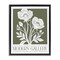 Stupell Industries Olive Green Floral Gallery Floating Frame By Lettered and Lined